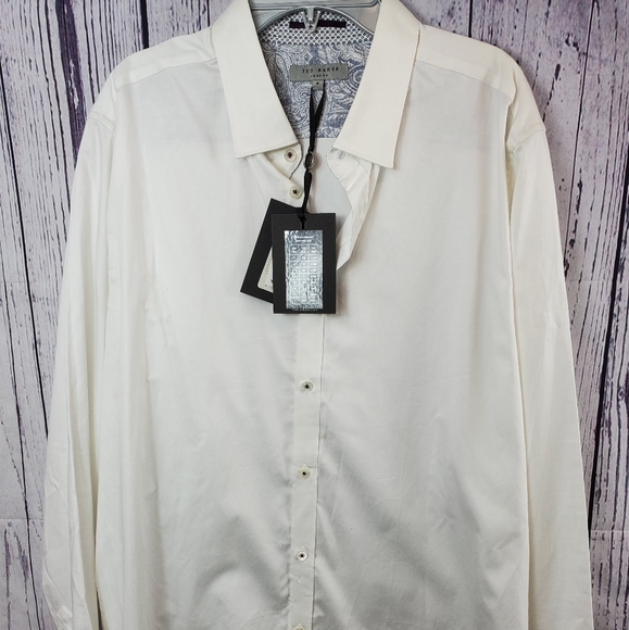 Ted Baker London Other - Ted Baker White Button Down Shirt Sz XXL (M3)